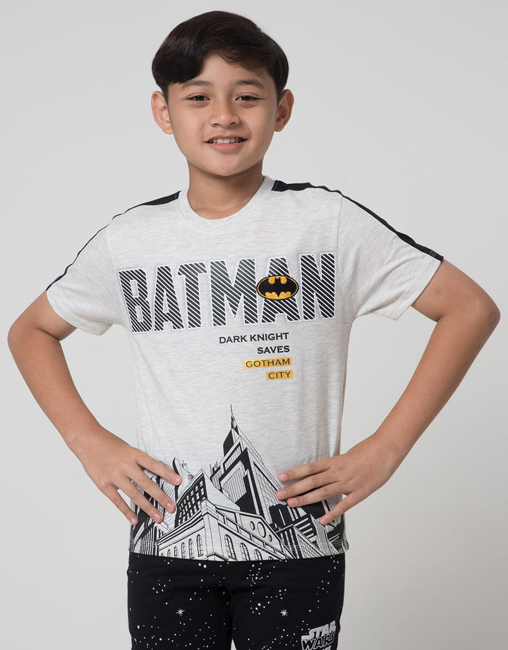 Character Batman Logo Kaos Anak Laki-laki