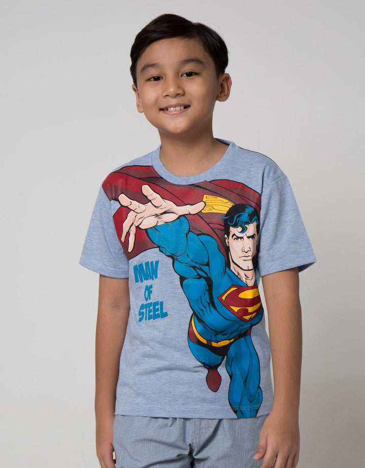 Character Man Of Steel Kaos Anak Laki-laki