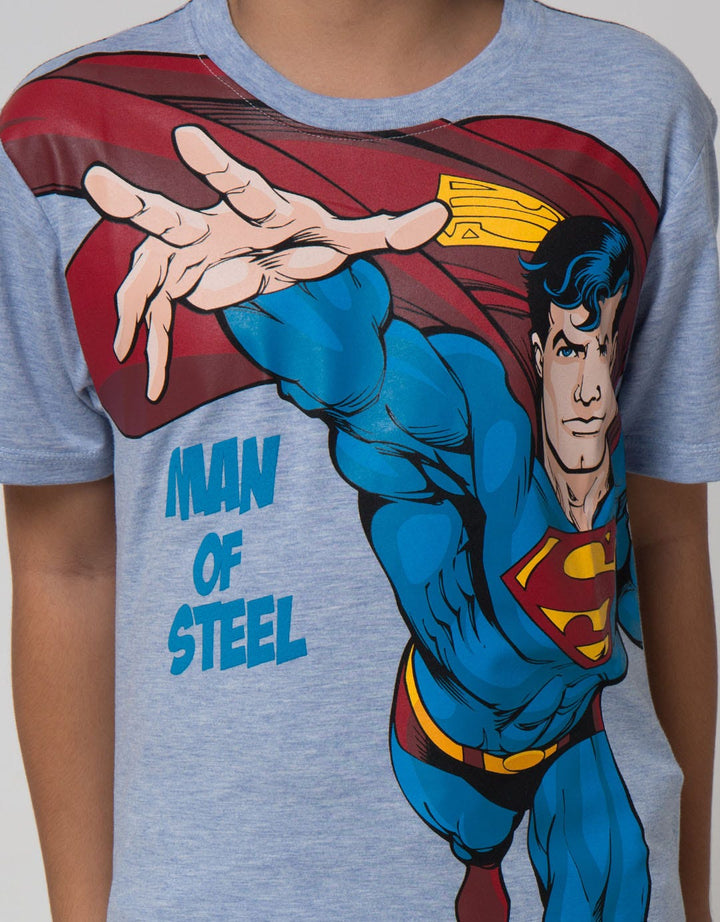 Character Man Of Steel Kaos Anak Laki-laki