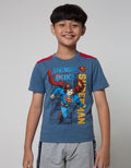 Character Short Sleeve T-Shirt Print Superman Strength Justice A