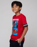 Character T-Shirt Superman Ribbon Lengan