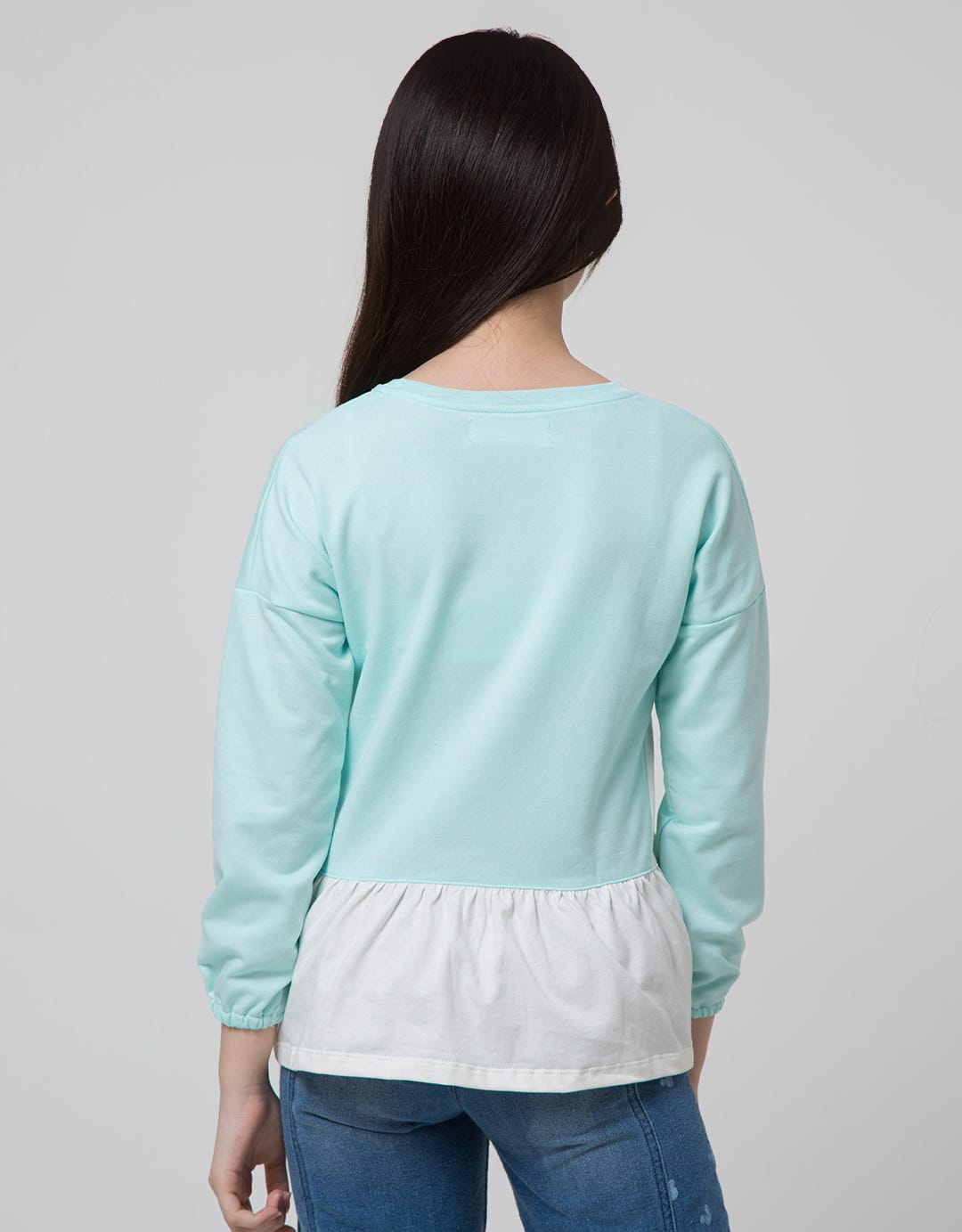 Aero Long Sleeve T-Shirt Bear Pom Serut Bawah