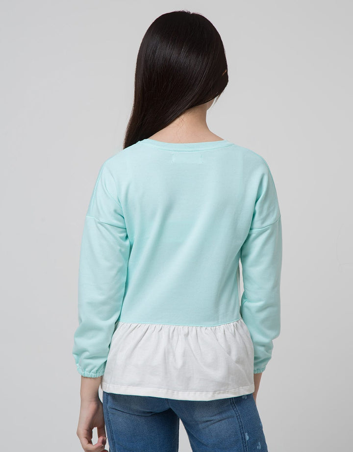 Aero Long Sleeve T-Shirt Bear Pom Serut Bawah