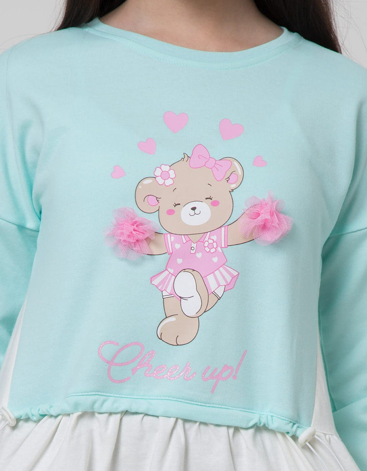 Aero Long Sleeve T-Shirt Bear Pom Serut Bawah