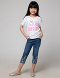 Little M Denim Long Pants Jegging Bordir Lutut Unicorn