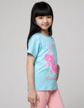 Little M Short Sleeve T-Shirt Print Raglan Bear Homerun Dropping