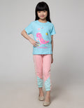 Little M Short Sleeve T-Shirt Print Raglan Bear Homerun Dropping
