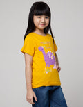 Little M Dino Three Kaos Anak Perempuan