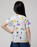 Little M Dino Four Kaos Anak Perempuan