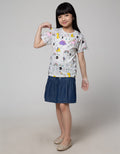 Little M Dino Four Kaos Anak Perempuan