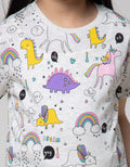 Little M Dino Four Kaos Anak Perempuan