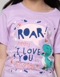 Little M Dino Five Kaos Anak Perempuan