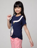 Little M Dino Six Kaos Anak Perempuan