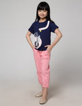 Little M Dino Six Kaos Anak Perempuan