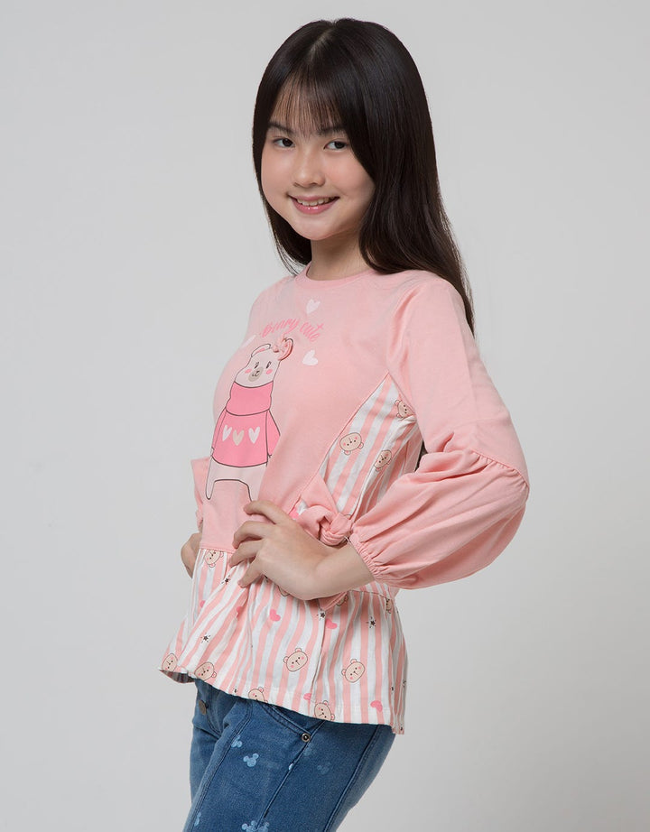 Aero Long Sleeve T-Shirt Bear Komb Fullprint Side Tie