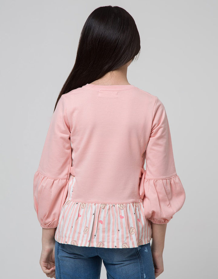 Aero Long Sleeve T-Shirt Bear Komb Fullprint Side Tie