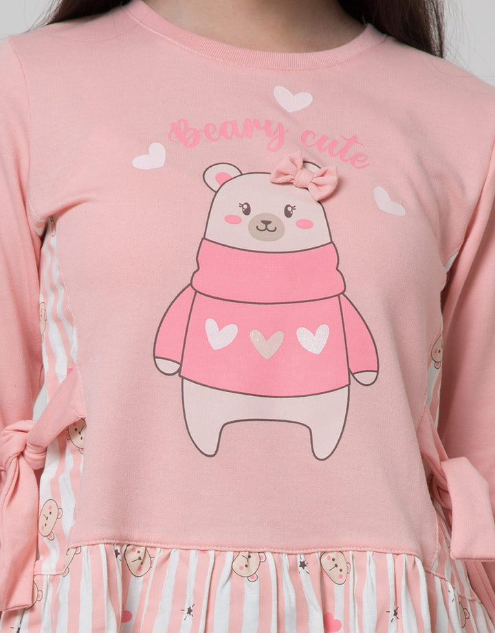 Aero Long Sleeve T-Shirt Bear Komb Fullprint Side Tie