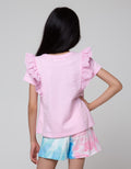 Aero Short Sleeve T-Shirt Ruffle Print Meowgical