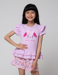 Aero Short Sleeve T-Shirt Ruffle Print Bunny
