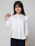 Aero Long Sleeve Shirt Lace Chest Hand Ruffle