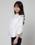 Aero Long Sleeve Shirt Lace Chest Hand Ruffle