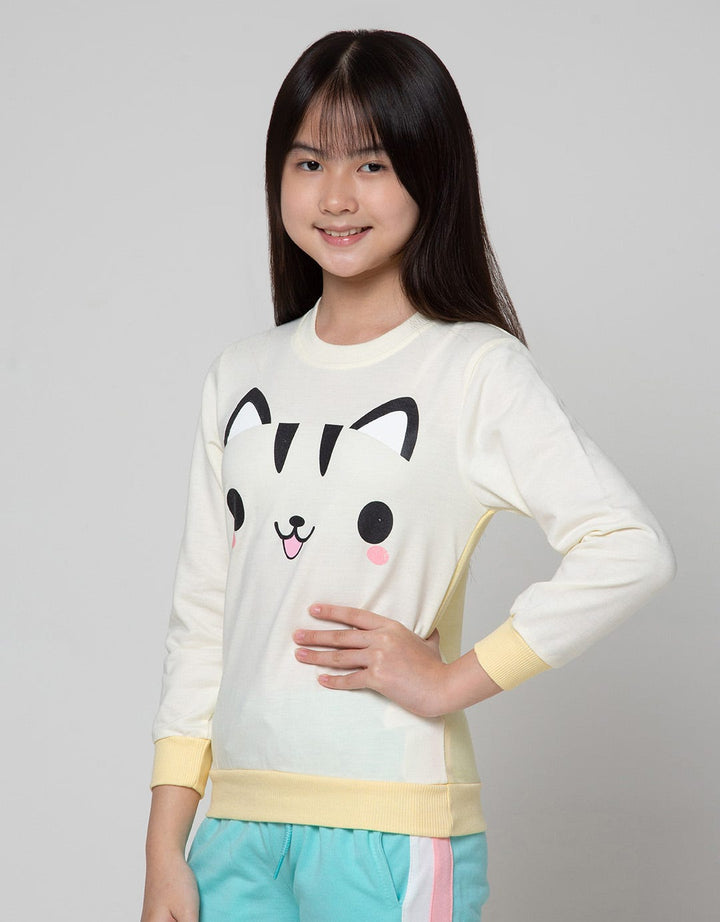 Aero Sweet Cat Sweater for Girls