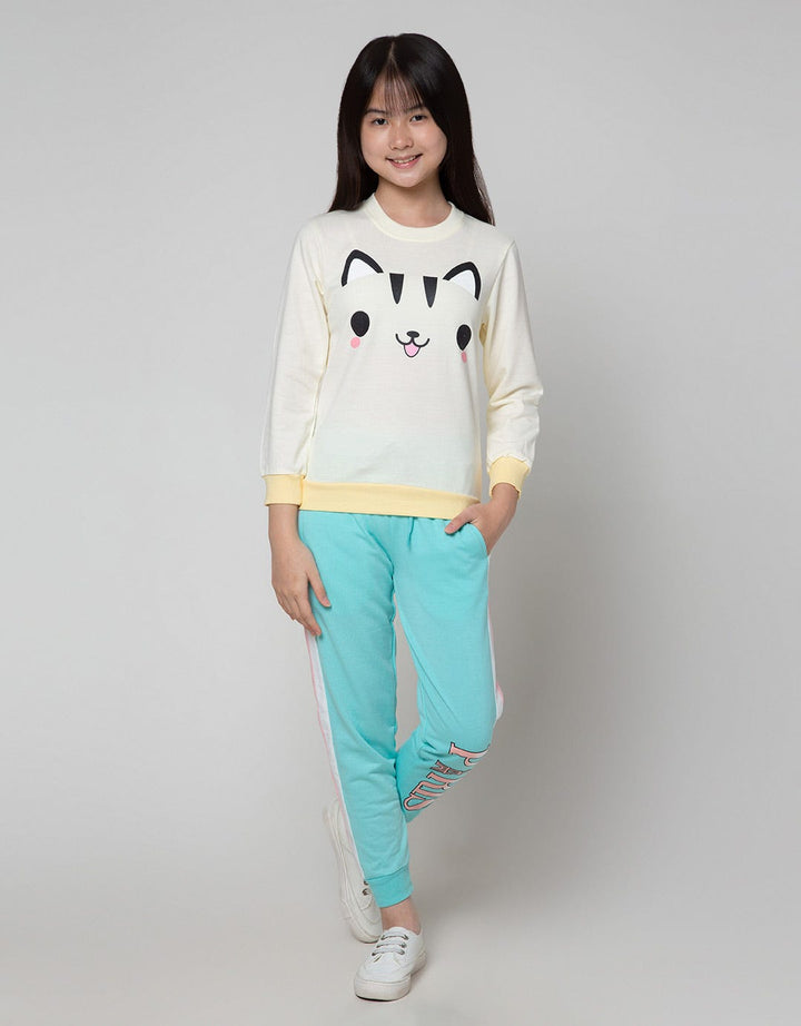 Aero Sweet Cat Sweater for Girls