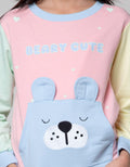 Aero Color Block Bear Sweater for Girls