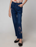 Aero Denim Long Pants Unicorn Pleated Bottom