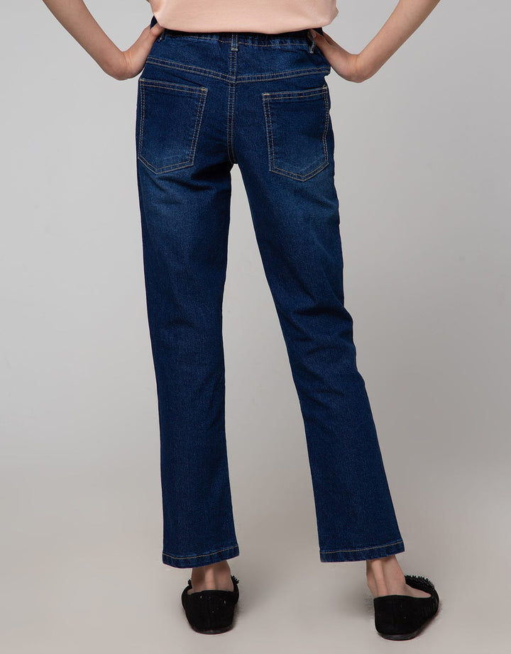 Aero Denim Long Pants Unicorn Pleated Bottom
