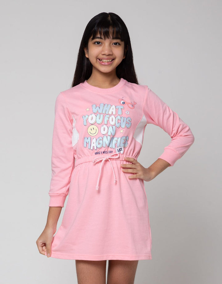Aero Long Sleeve Midi Dress Pinggang Karet Best Week