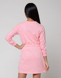 Aero Long Sleeve Midi Dress Pinggang Karet Best Week