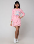 Aero Long Sleeve Midi Dress Pinggang Karet Best Week