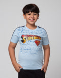 Character T-Shirt Superman Tulisan Lis Lengan C