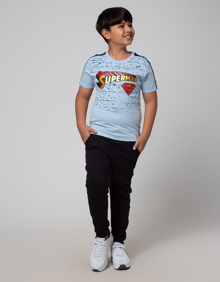 Character T-Shirt Superman Tulisan Lis Lengan C