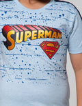 Character T-Shirt Superman Tulisan Lis Lengan C