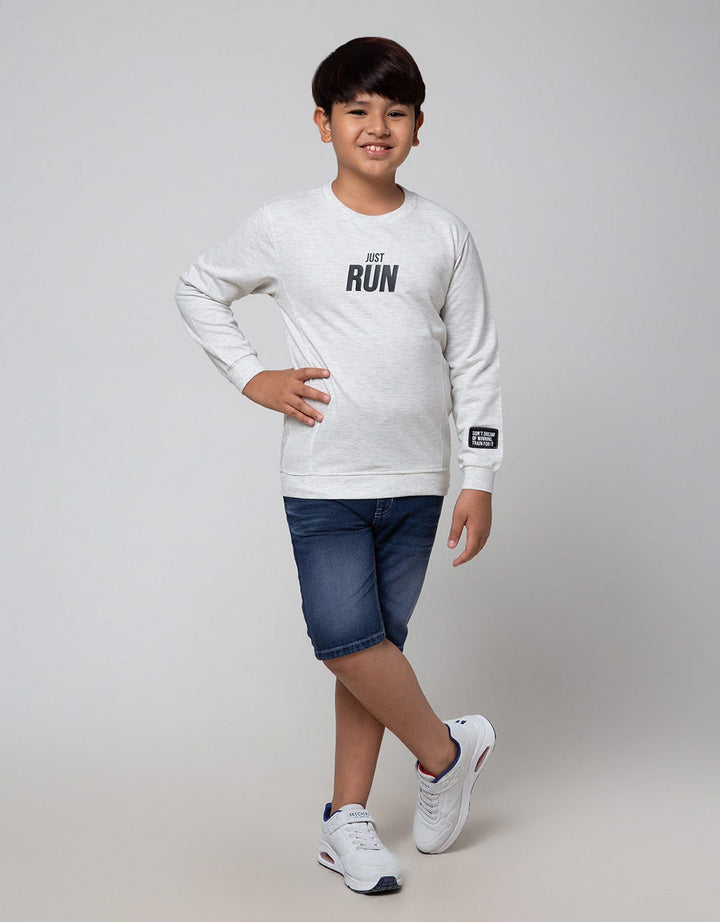 Nevada Sport Non Hoodie Side Textured Run Sweater Anak Laki-Laki