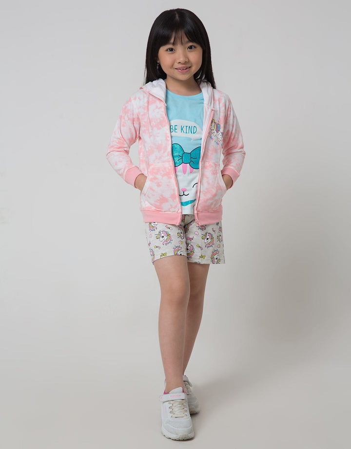 Little M Tie Dye Unicorn Jaket Anak Perempuan