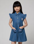Little M Denim Long Pants Jeggings Unicorn Rainbow