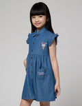 Little M Denim Long Pants Jeggings Unicorn Rainbow