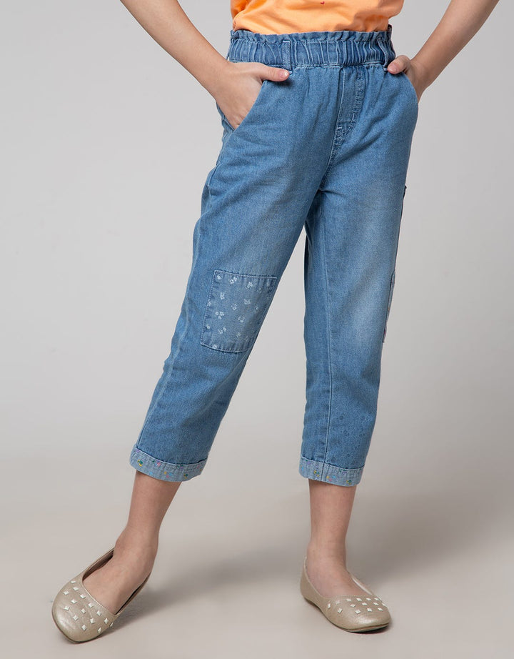 Little M Mini Skirt Skort Button Pocket Ribbon