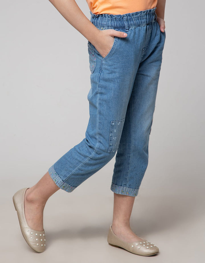 Little M Mini Skirt Skort Button Pocket Ribbon