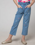 Little M Paperbag Denim Anak Perempuan