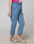 Little M Paperbag Denim Anak Perempuan