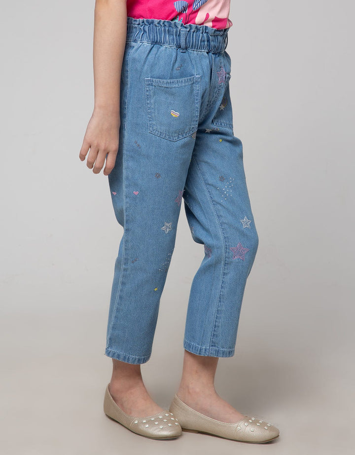 Little M Paperbag Denim Anak Perempuan