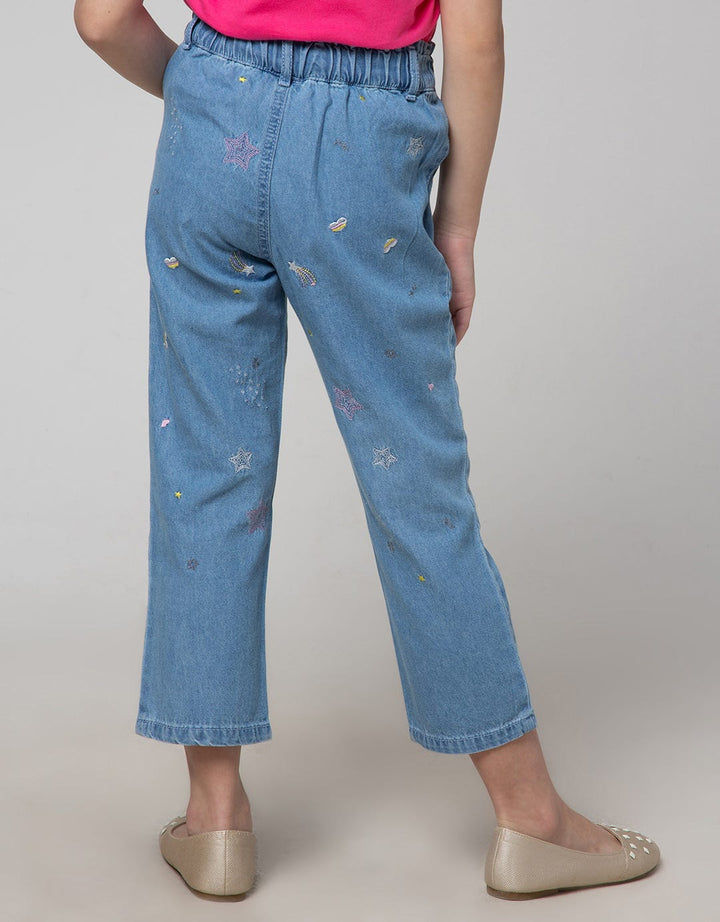 Little M Paperbag Denim Anak Perempuan