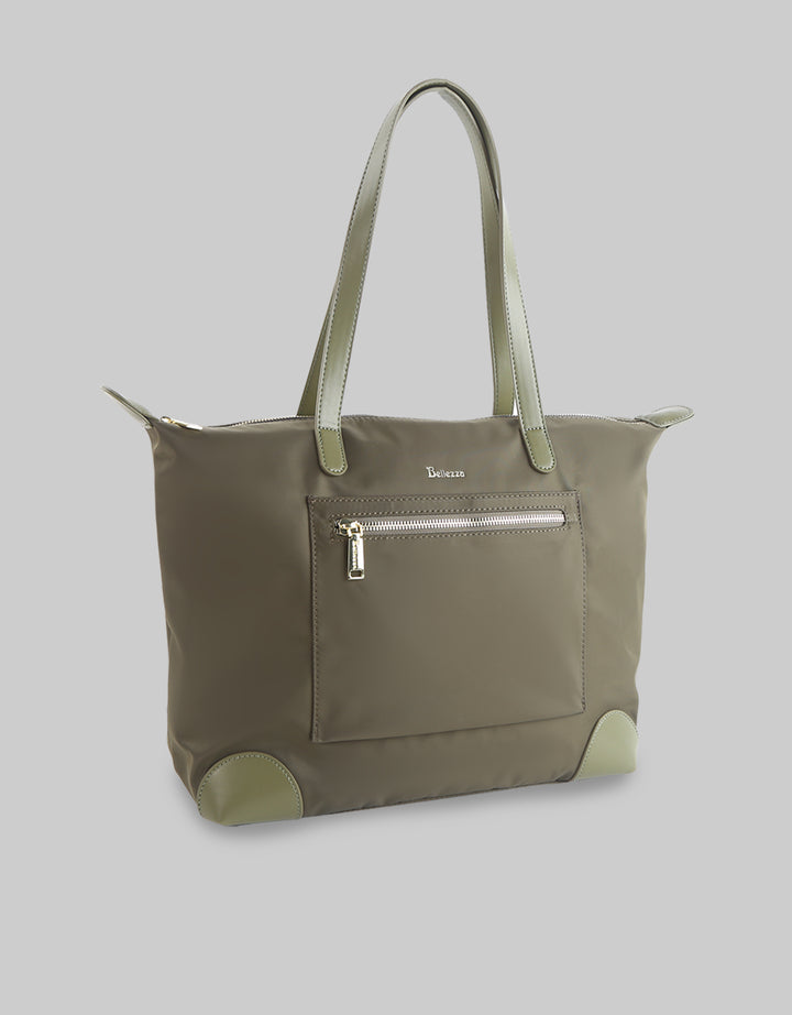 Bellezza Front Zipper Handbag Wanita