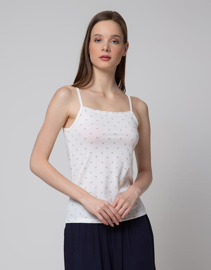 Nevada Tanktop T-Shirt Print Autumn Off White