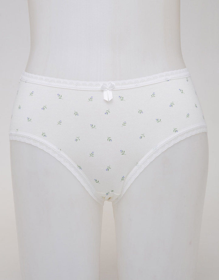Nevada Midi Briefs Panty Print Autumn Off White