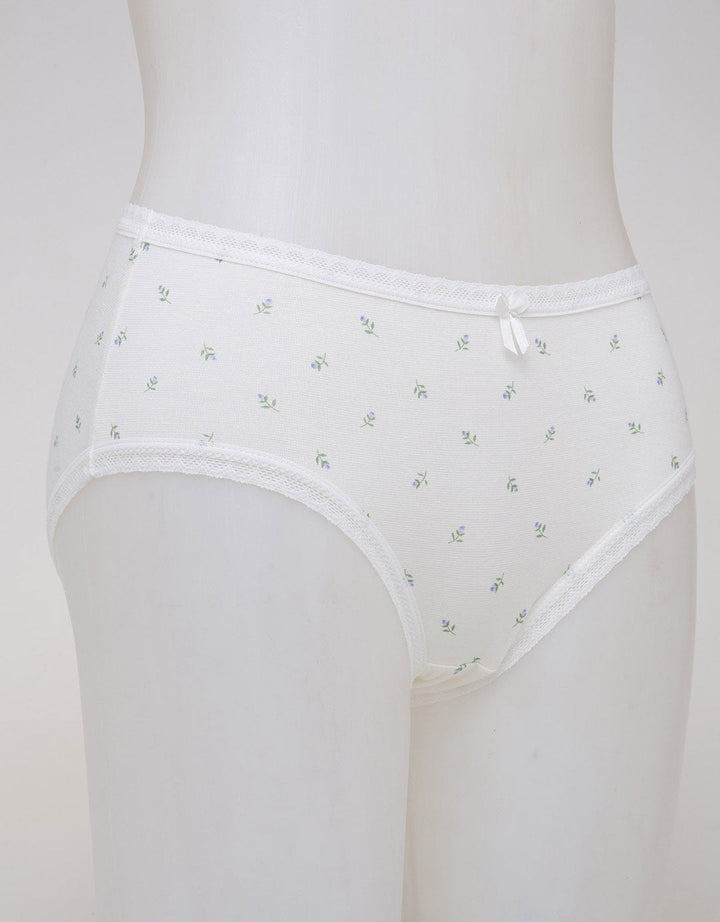 Nevada Midi Briefs Panty Print Autumn Off White